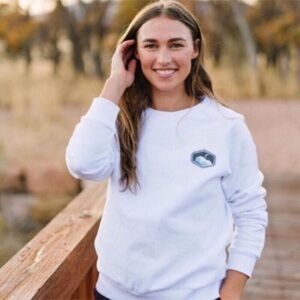 ZYIA White Crew Neck Sweater